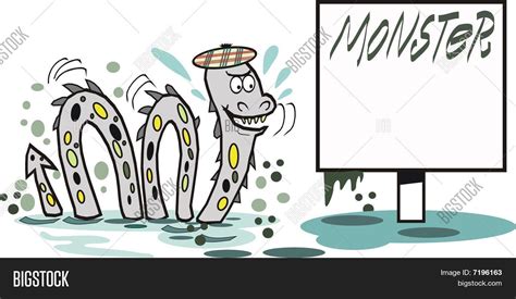 Loch Ness Monster Cartoon Vector & Photo | Bigstock