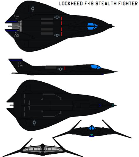 Lockheed F-19 Stealth Fighter by bagera3005 on DeviantArt