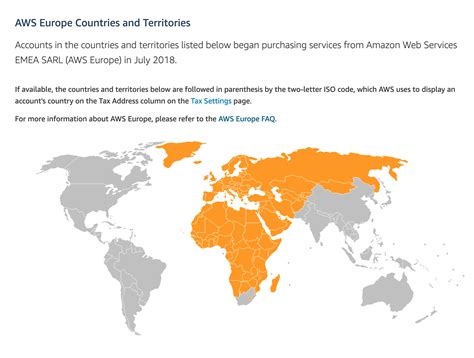 AWS Europe Countries and Territories : r/mapswithoutsvalbard