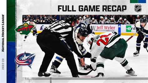 Recap: MIN 2, CBJ 0 | NHL.com