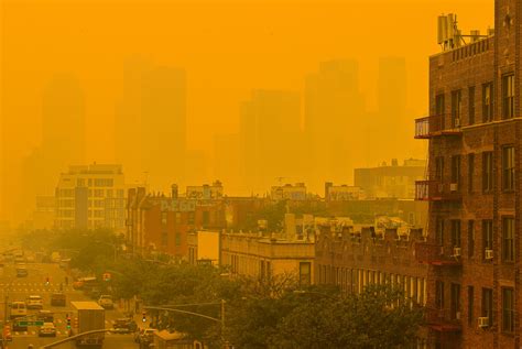 New York air quality worse than after 9/11 after Canada wildfires smoke turns sky orange