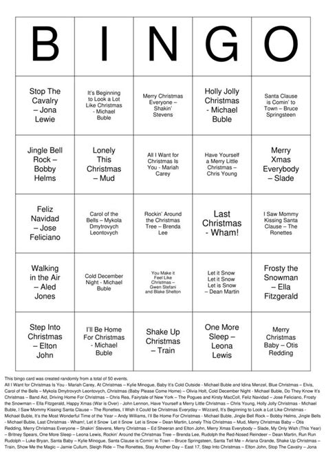 MUSIC Bingo Cards to Download, Print and Customize!