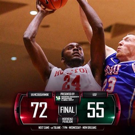 University of Houston on Instagram: “Men's Basketball defeats USF 72-55 ...