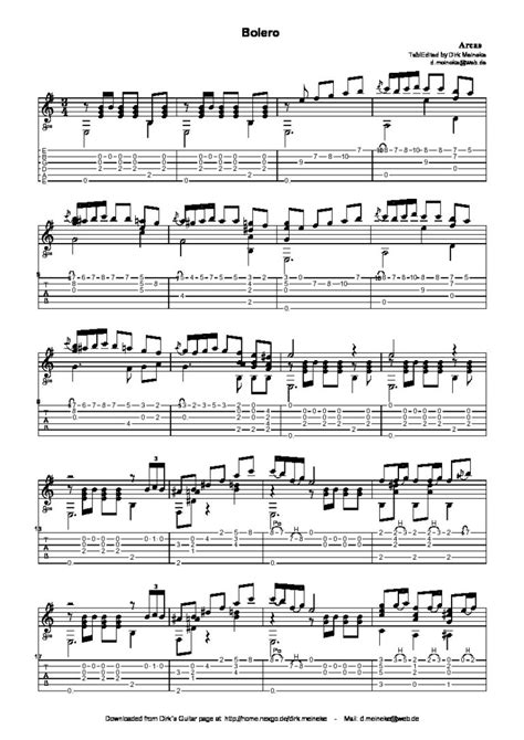 Arcas. Julian - Bolero 2 - Classical Guitar Library Classical Guitar Sheet Music.