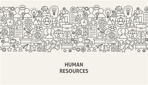 Human Resources Banner Concept Stock Vector - Illustration of icon, contract: 110633769