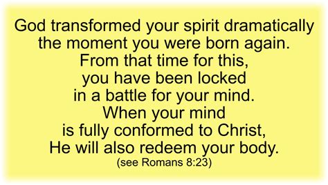 God transformed your spirit dramatically the moment you were born again. – New Images Free ...