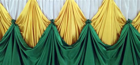 Green Gold Velvet Curtain Drapes Free Stock Photo - Public Domain Pictures