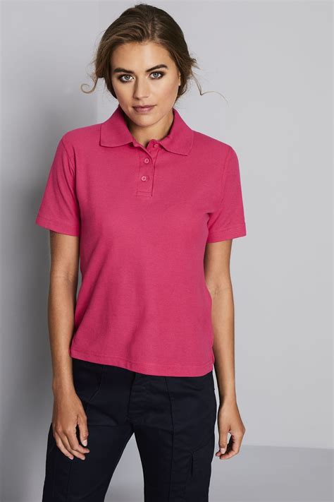 Uneek Women's Polo Shirt, Hot Pink | Simon Jersey