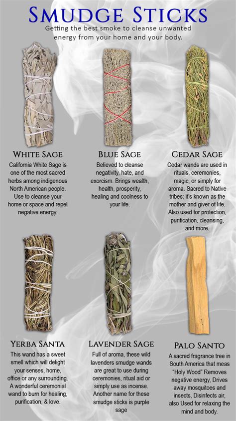 Smudge Sticks and their Metaphysical Properties | Smudge sticks, Sage ...