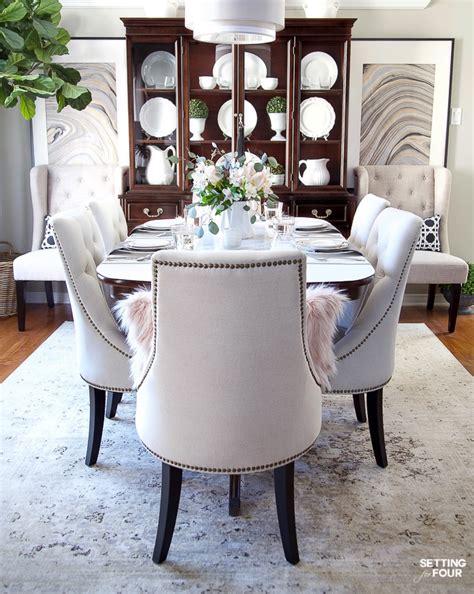 How To Update Dining Room Furniture - Setting For Four Interiors