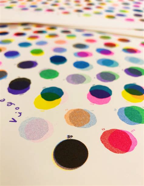 ‘My Riso Flavors’ Large Poster Sized Color Chart | Natalie Andrewson