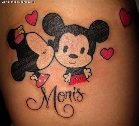 Tatuaje de Mickey Mouse, Minnie Mouse, Disney