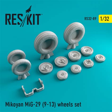 Mikoyan MiG-29 (9-13) wheels set RES/KIT -32-0089