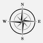 Compass silhouette in black Stock Vector Image by ©davesdisco1 #22922790