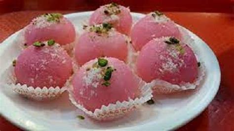 Delicious Taste And Mouth Watering Fluffy Fresh And Sweet Pink Rasgulla Fat: 15 Percentage ...