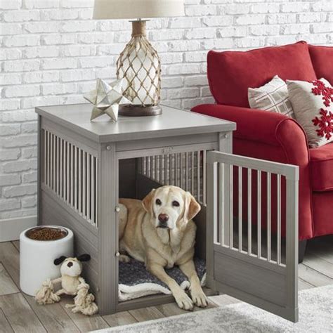 Wooden Extra Large Espresso Pet Crate End Table | Dog crate end table ...