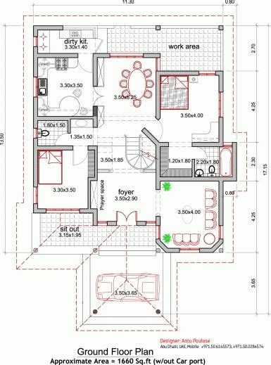 Kerala House Plans 3d