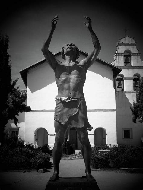 Statue of Saint John the Baptist at Mission San Juan Bautista in San Juan Bautista Ca ...