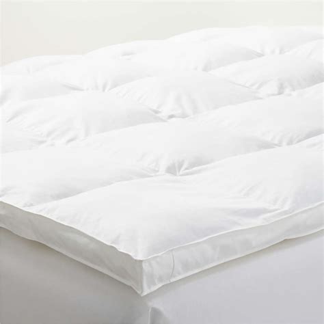 Hypoallergenic Fiber Full Mattress Topper | Crate & Barrel Canada