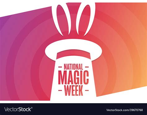 National magic week holiday concept template Vector Image