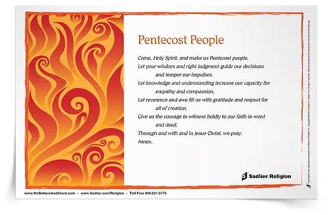 Prayers & Activities for the Feast of Pentecost