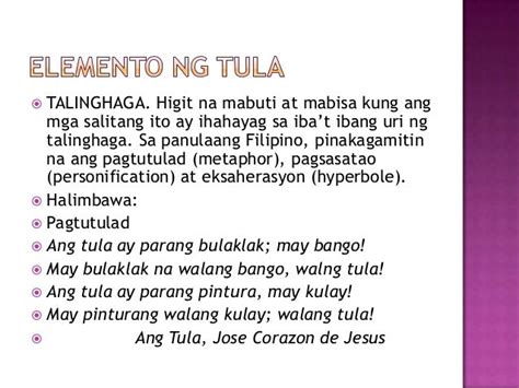 Ano Ang Kahulugan Ng Talinghaga Sa Tula