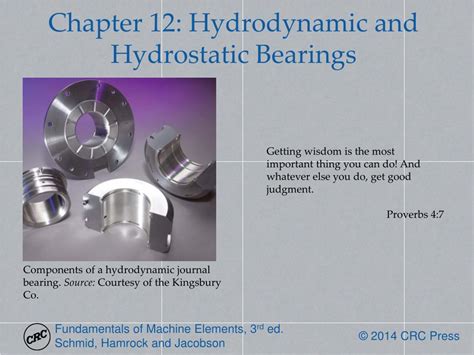 PPT - Chapter 12: Hydrodynamic and Hydrostatic Bearings PowerPoint ...