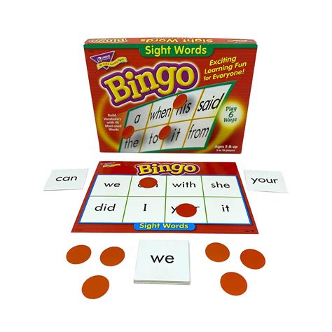 Sight Words Bingo Game - Educational Toy Library