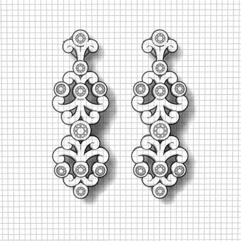 Spray Diamond Earrings - Jewelry Designs