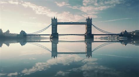 Premium AI Image | tower bridge black and white