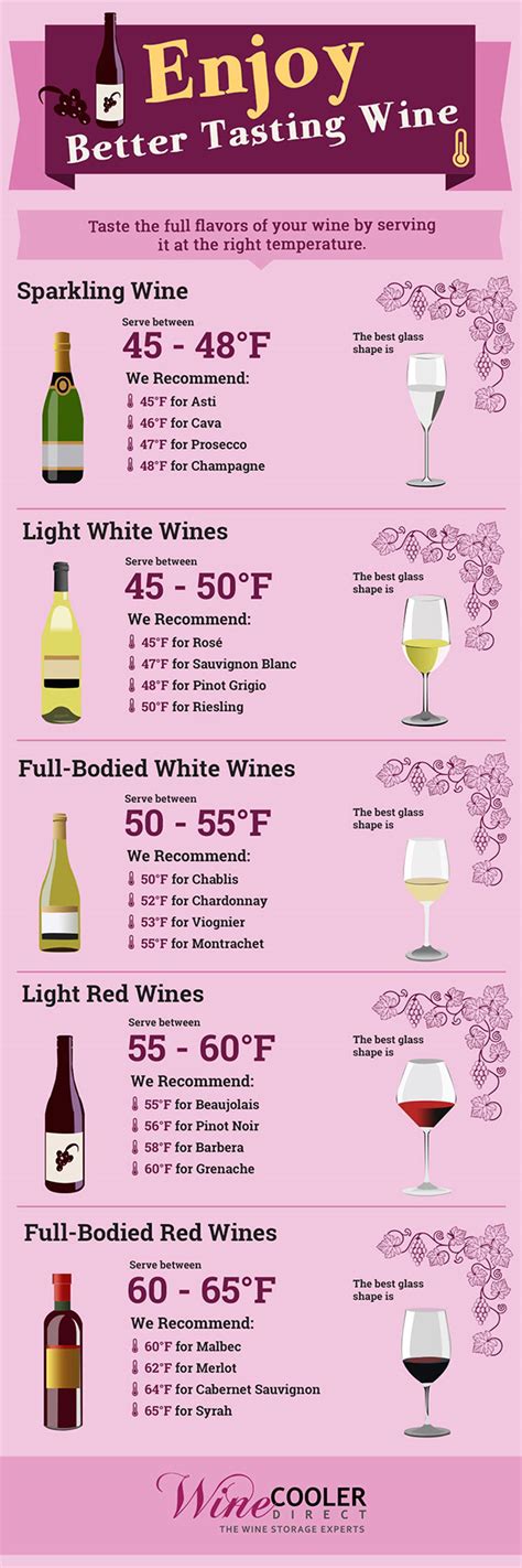 Wine Serving & Storage Temperatures :: INFOGRAPHIC