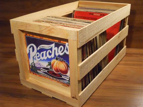 Peaches Record Crate | Record crate, Childhood memories, Vinyl record storage