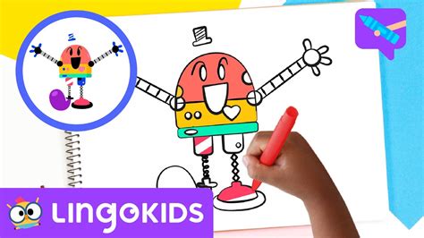 How to Draw BABY BOT 🤖 | Art For Kids 🎨 Lingokids Crafts - YouTube