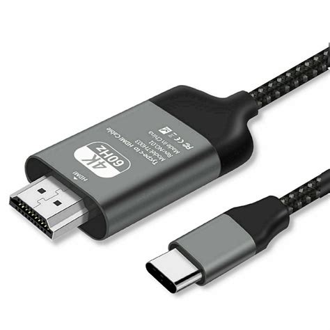 4K Type C To HDMI Cable Adapter For Microsoft Surface Book 2/Pro 7/Go ...