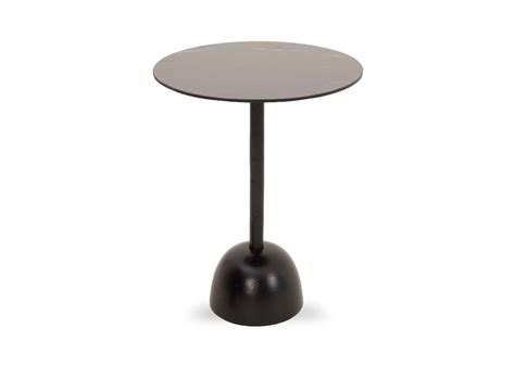Round Black Side Table - Massimo - EZ Living Furniture