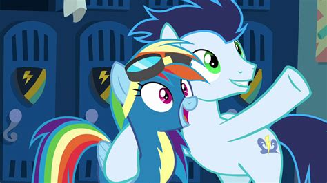 Image - Soarin getting Rainbow Dash excited S8E5.png | My Little Pony Friendship is Magic Wiki ...