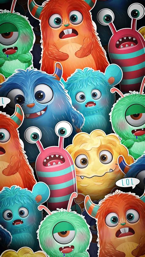 Monster, Cute Animated Monsters, HD phone wallpaper | Peakpx
