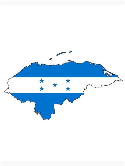 "Honduras Map flag" Canvas Print by CacaoDesigns | Redbubble