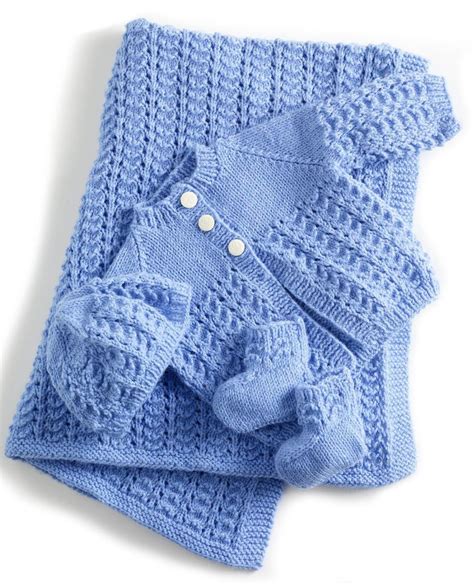 Baby Layette Set Knitting Patterns - In the Loop Knitting