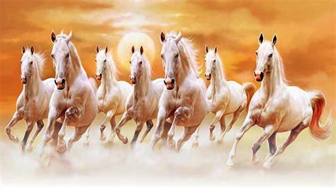 Why Should You Not Miss Having A 7 Running Horse Painting in Vastu ? - Astroyogi.com