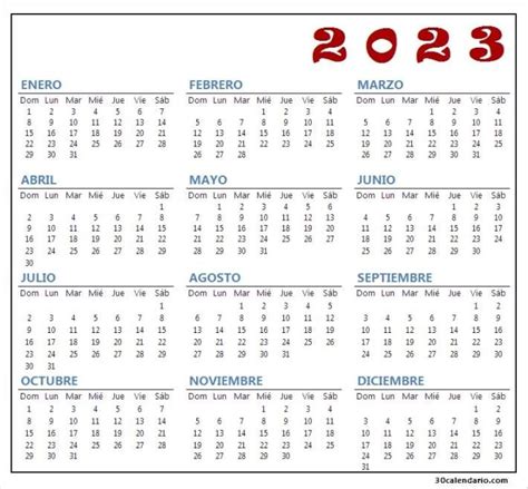 Calendario Imprimible 2023 Gratis | Calendario 2023 Para Imprimir Possessive Adjectives ...