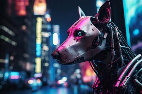 Free AI Image | Futuristic style dog with robot suit