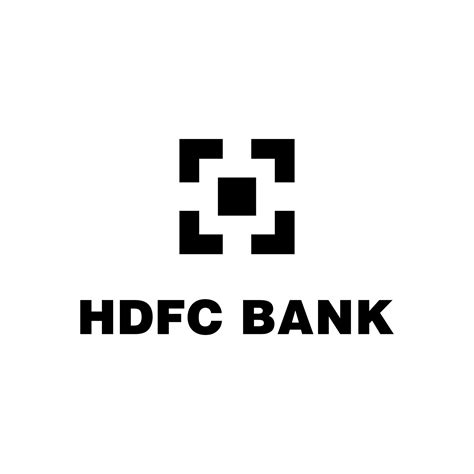 HDFC bank black logo vector 26555511 Vector Art at Vecteezy