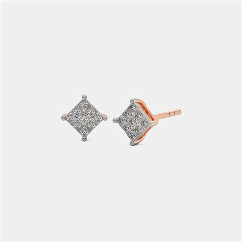 The Classic Princess Stud Earrings | BlueStone.com