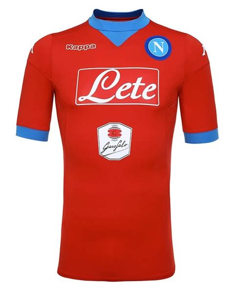 New Napoli Kappa Jersey 2015-16 SSC Napoli Home & Red Third Kits 15-16 ...