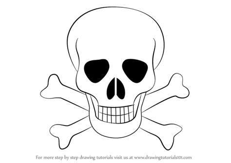 Skull drawing for beginners - qlerogoto