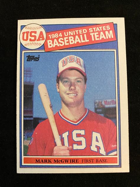 Lot - (NM-MT) 1985 Topps Mark McGwire Rookie #401 USA Baseball Card