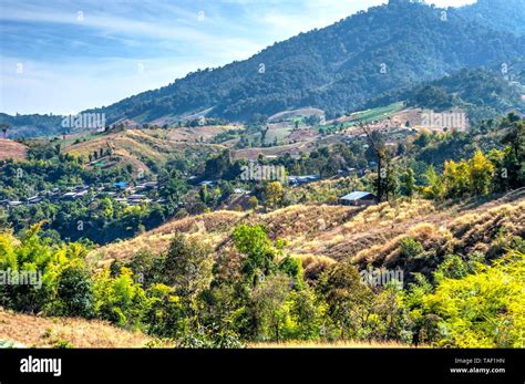 Small village in countryside near Pai, Thailand Stock Photo - Alamy