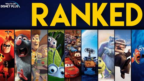 Pixar Movies Ranked | What's On Disney Plus