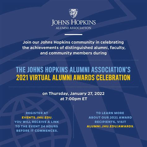 You're invited: Johns Hopkins Alumni Association Virtual Awards ...